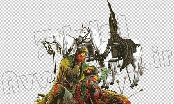 عکس امام حسین نقاشیش