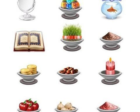 عکس نقاشی سفره هفت سین رنگ شده
