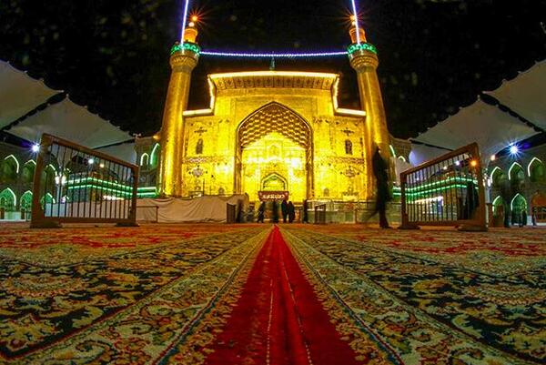 عکس حرم امام علی در شب شهادت