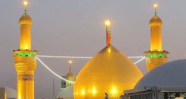 عکس از گنبد حرم امام حسین
