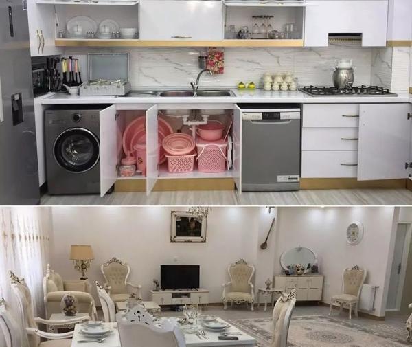 عکس چیدمان جهیزیه عروس ایرانی جدید
