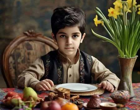 عکس نقاشی سفره هفت سین برای کلاس اول