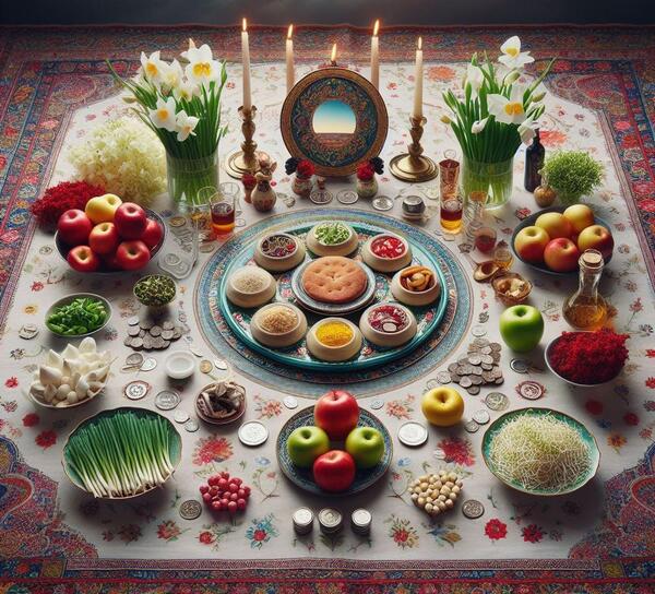 عکس سفره هفت سین ساده شیک