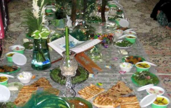 عکس سفره جشن امام زمان