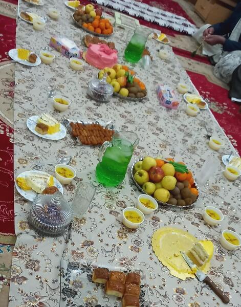 عکس سفره جشن امام زمان