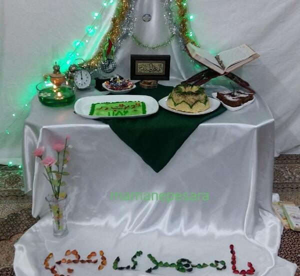 عکس سفره جشن امام زمان