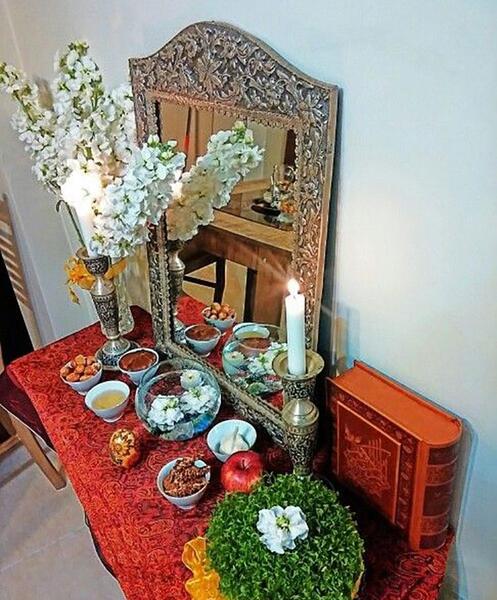 عکس تزیین سفره هفت سین ساده و شیک
