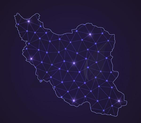 عکس نقشه سیاه ایران برای پروفایل