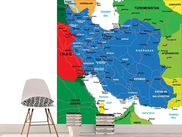 عکس نقشه سیاه ایران برای پروفایل