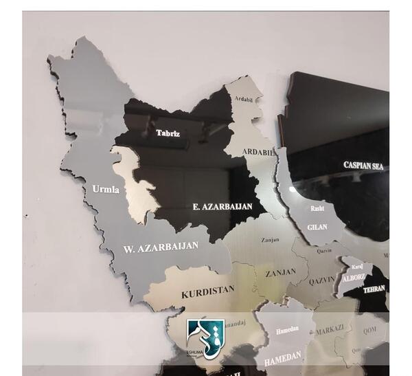 عکس نقشه سیاه ایران برای پروفایل