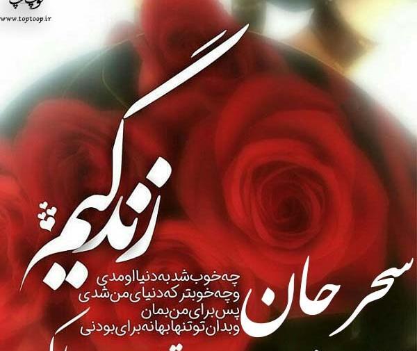 عکس تولدت مبارک سحر جونم