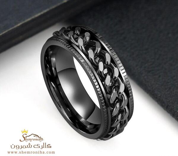 عکس انگشتر سیاه پسرانه
