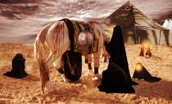 شمر عکس امام حسین و حضرت عباس