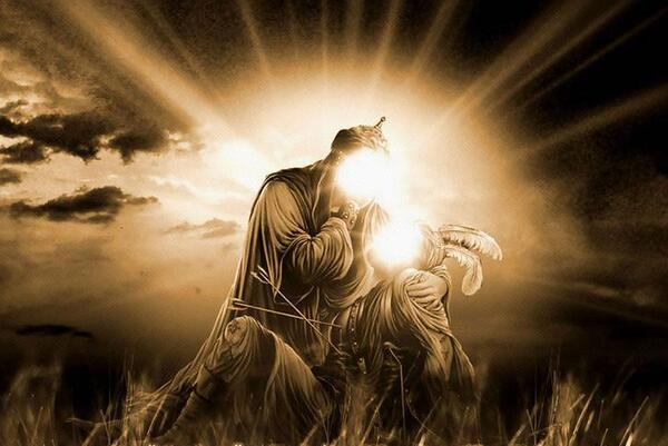 شمر عکس امام حسین و حضرت عباس