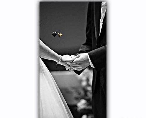 عکس عاشقانه سیاه سفید لاکچری با متن