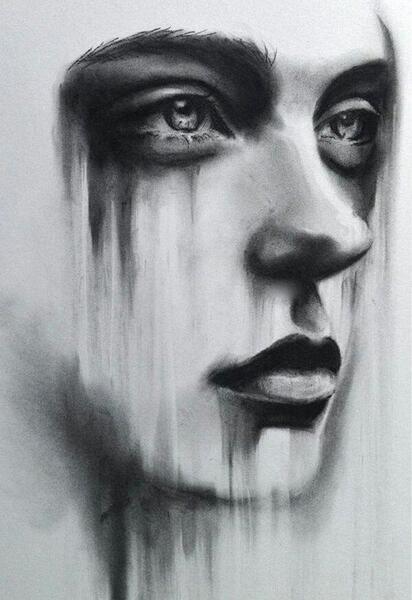 عکس نقاشی غمگین برای پروفایل
