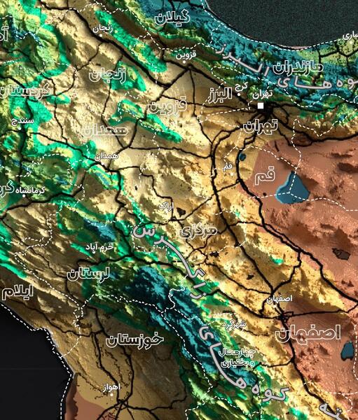 عکس کل ایران از بالا