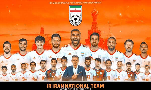 عکس تیم ملی ایران برای پس زمینه