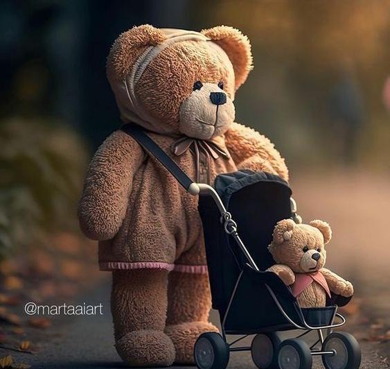 عکس خرس عروسکی غمگین