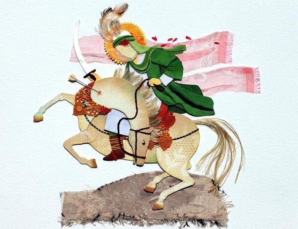 عکس امام حسین روی اسبش