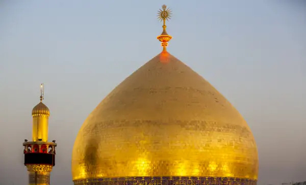 عکس گنبد امام علی با کیفیت بالا