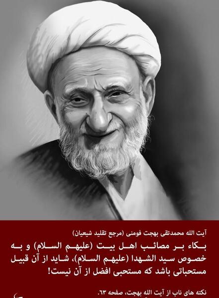 عکس آیت الله بهجت فومنی