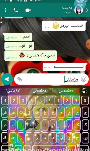 عکس چت های عاشقانه مرینت و آدرین