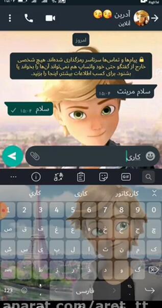 عکس چت های عاشقانه مرینت و آدرین