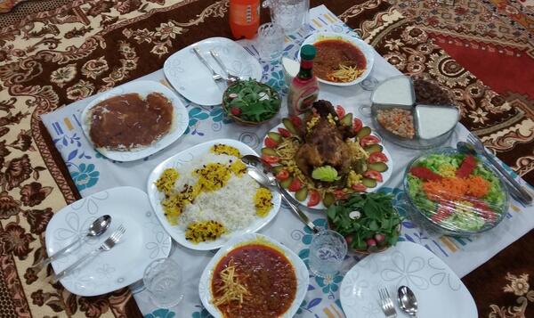 عکس سفره شام ایرانی