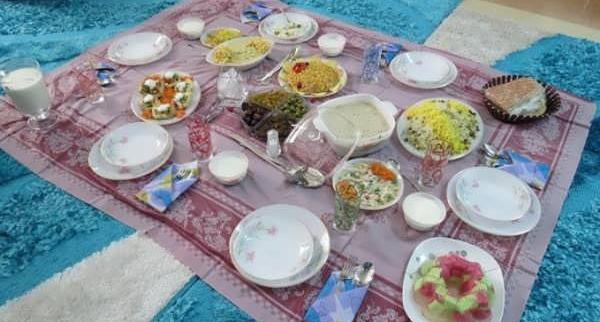 عکس سفره شام ایرانی