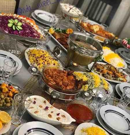 عکس سفره شام ایرانی