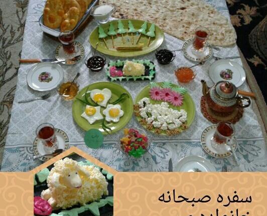 عکس سفره صبحانه ایرانی