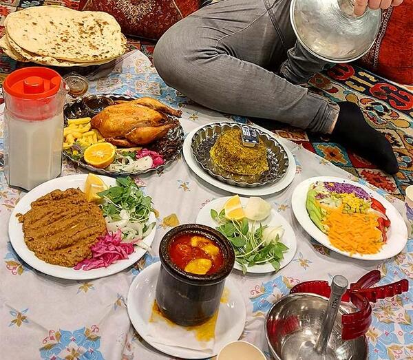 عکس سفره صبحانه ایرانی