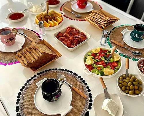 عکس سفره صبحانه ایرانی