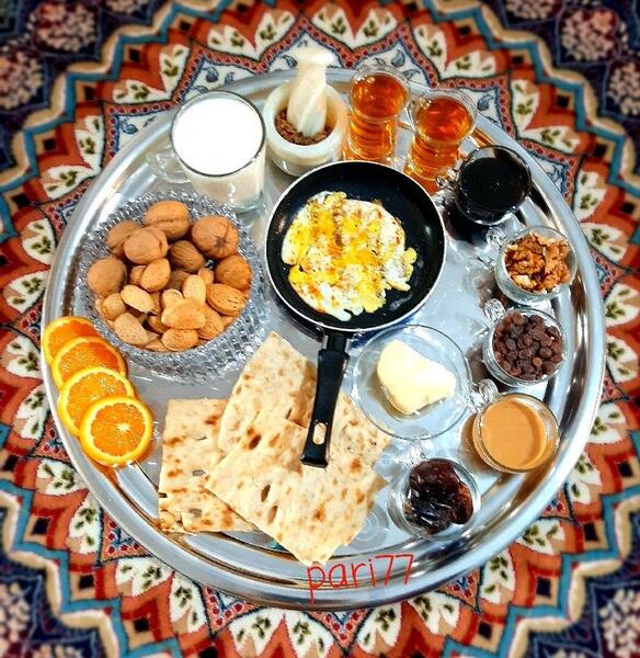 عکس سفره صبحانه ایرانی