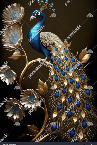 عکس طاووس سیاه ایرانی
