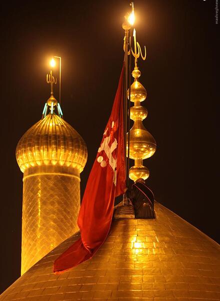 عکس امام حسین در آسمان کربلا