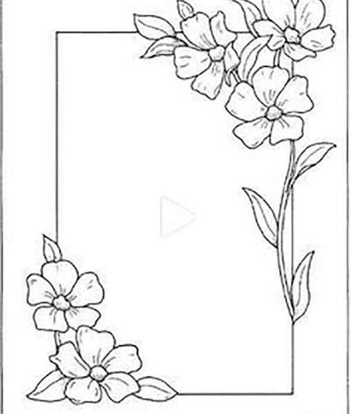 عکس گل حاشیه کاغذ