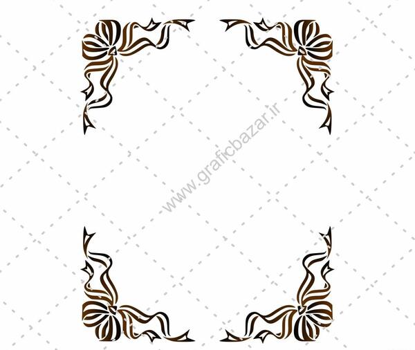 عکس گل حاشیه کاغذ