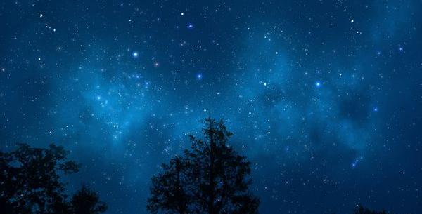 عکس طبیعت شب پر ستاره