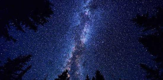 عکس طبیعت شب پر ستاره