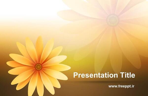 عکس گل متحرک برای پاورپوینت