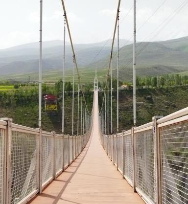 عکس طبیعت پل معلق مشگین شهر
