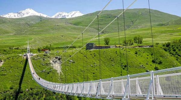 عکس طبیعت پل معلق مشگین شهر