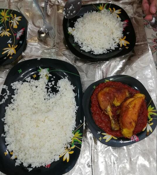 عکس غذای ایرانی با مرغ