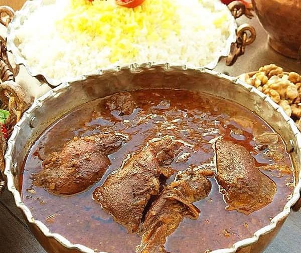 عکس غذای ایرانی با مرغ