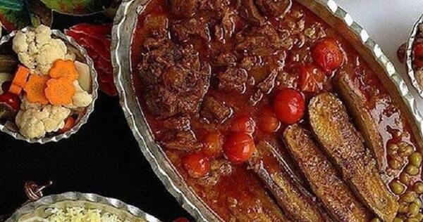 عکس غذای ایرانی با مرغ