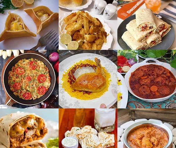 عکس غذای ایرانی با مرغ