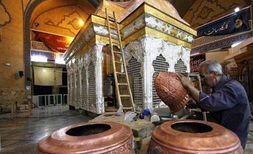 عکس داخل ضریح امام حسین علیه السلام