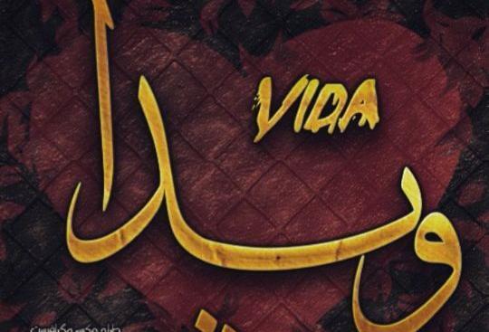 عکس نوشته ویدا تولدت مبارک